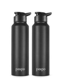 Pexpo - Chromo Black Knight Stainless Steel Fridge Bottle - 750 ml