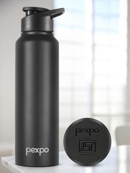 Pexpo - Chromo Black Knight Stainless Steel Fridge Bottle - 750 ml