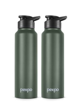 Pexpo - Chromo Military Green Stainless Steel Fridge Bottle - 750 ml