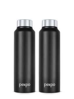 Pexpo - Chromo Black Knight Stainless Steel Fridge Bottle - 750 ml