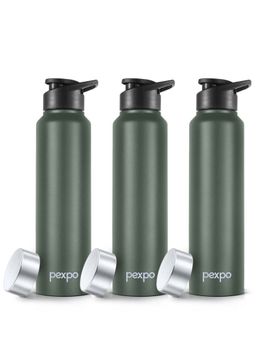 Pexpo - Chromo Military Green Stainless Steel Fridge Bottle-Sipper - 950 ml