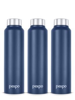 Pexpo - Chromo Denim Blue Stainless Steel Fridge Bottle-Sipper - 950 ml