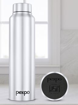 Pexpo - Chromo Silver Stainless Steel Fridge Bottle-Sipper - 950 ml