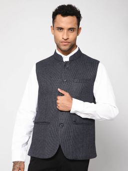 Cantabil - Men Navy Waist Coat