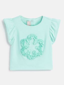 Chicco - Infant Girls Light Blue Short Sleeve T-Shirt
