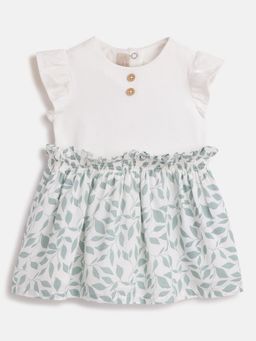 Chicco - Infant Girls Natural Printed Sleeveless Dress