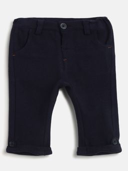 Chicco - Infant Boys Navy Blue Solid Pant