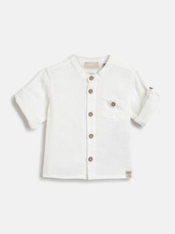 Chicco - Infant Boys Bronze Solid Long Sleeve Shirt