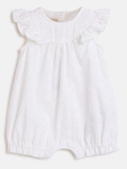Chicco - Infant Girls White Rompers
