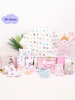 Moms Home - Baby Essential Gift Hamper Multi-Color (Set of 30)
