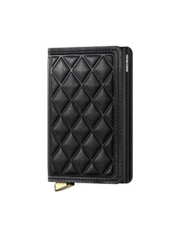 Secrid - Slim Wallet Embossed Diamond Sed-Black