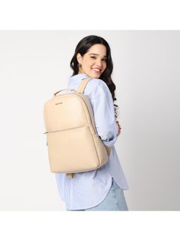 Fastrack - Beige Solid Backpack