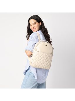Fastrack - Beige Puff Up Backpack