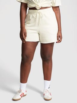 Victoria's Secret - Women White Solid 5" Everyday Fleece Sweat Shorts