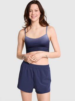 Victoria's Secret - Women Navy Blue Solid Tech Stretch Running Shorts