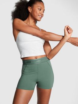Victoria's Secret - Women Green Solid Ultimate 3" Bike Shorts