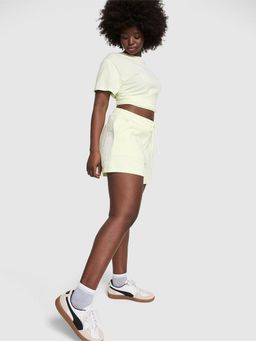 Victoria's Secret - Women Yellow Solid Ivy Fleece Classic Shorts