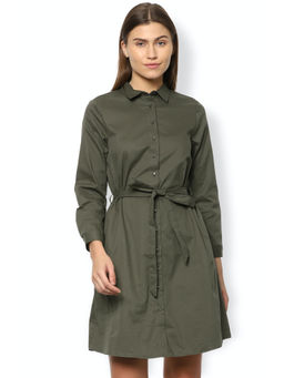 Van Heusen - Solid Olive Dress