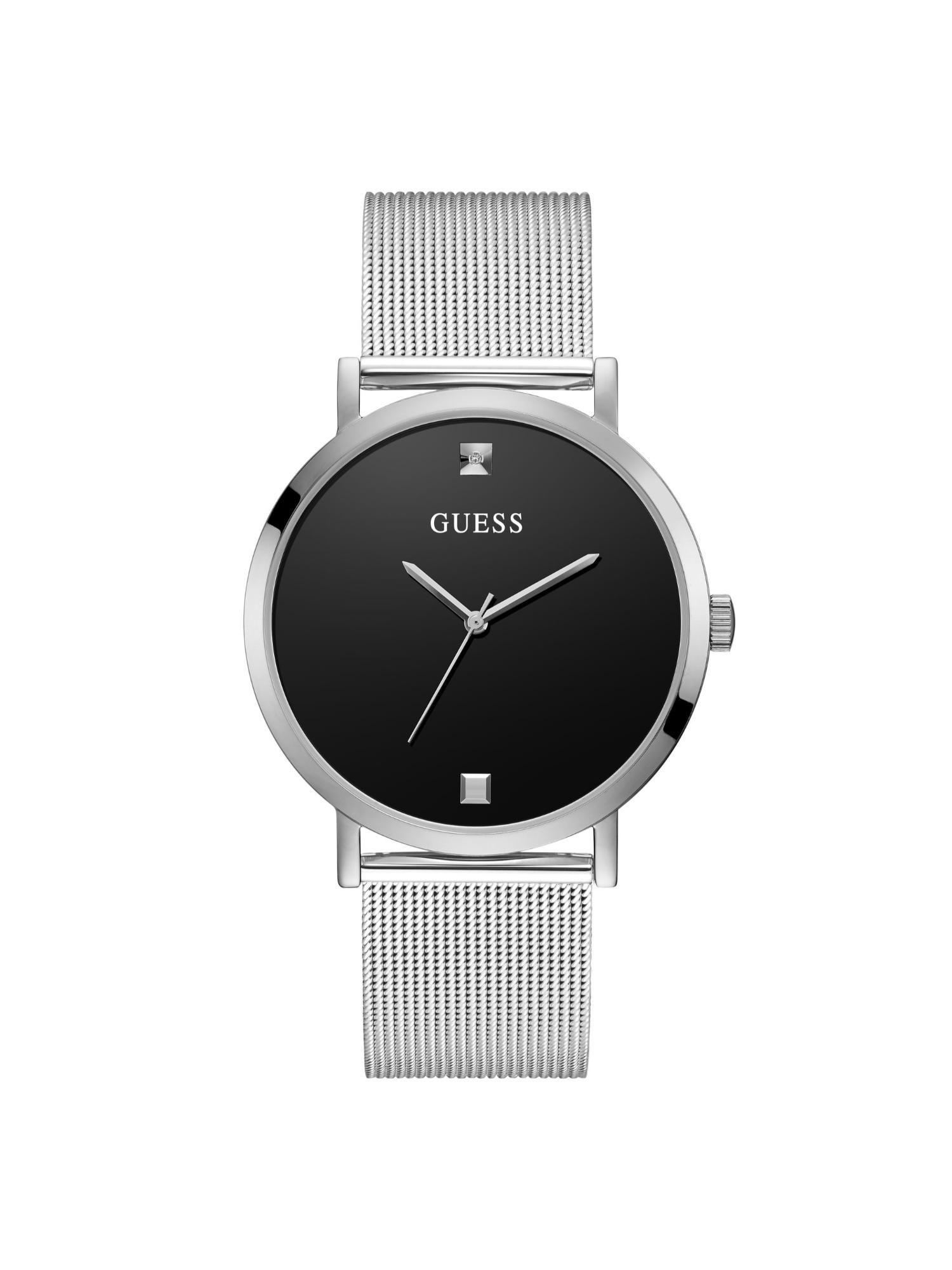 Men Round Black Dial Stainless Steel Analog Watch - GW0248G1M (M)