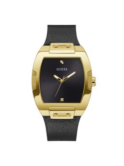 Guess - Men Rectangular Black Dial Stainless Steel Analog Watch - GW0386G3M (M)