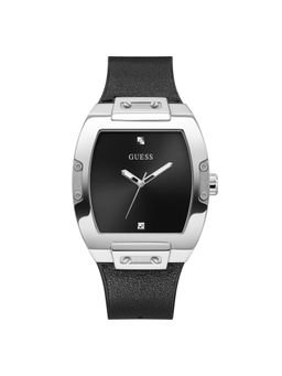 Guess - Men Rectangular Black Dial Stainless Steel Analog Watch - GW0386G4M (M)