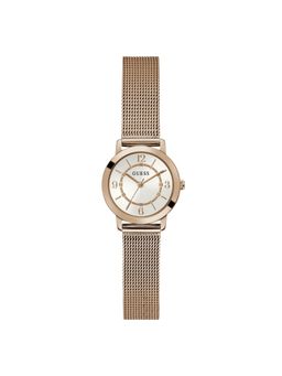 Guess - Women Round White Dial Stainless Steel Analog Watch - GW0666L3M (M)