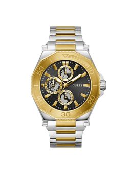 Guess - Men Round Black Dial Stainless Steel Analog Watch - GW0797G2 (M)