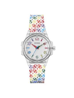 Guess - Women Round White Dial Stainless Steel Analog Watch - GW0881L2M (M)