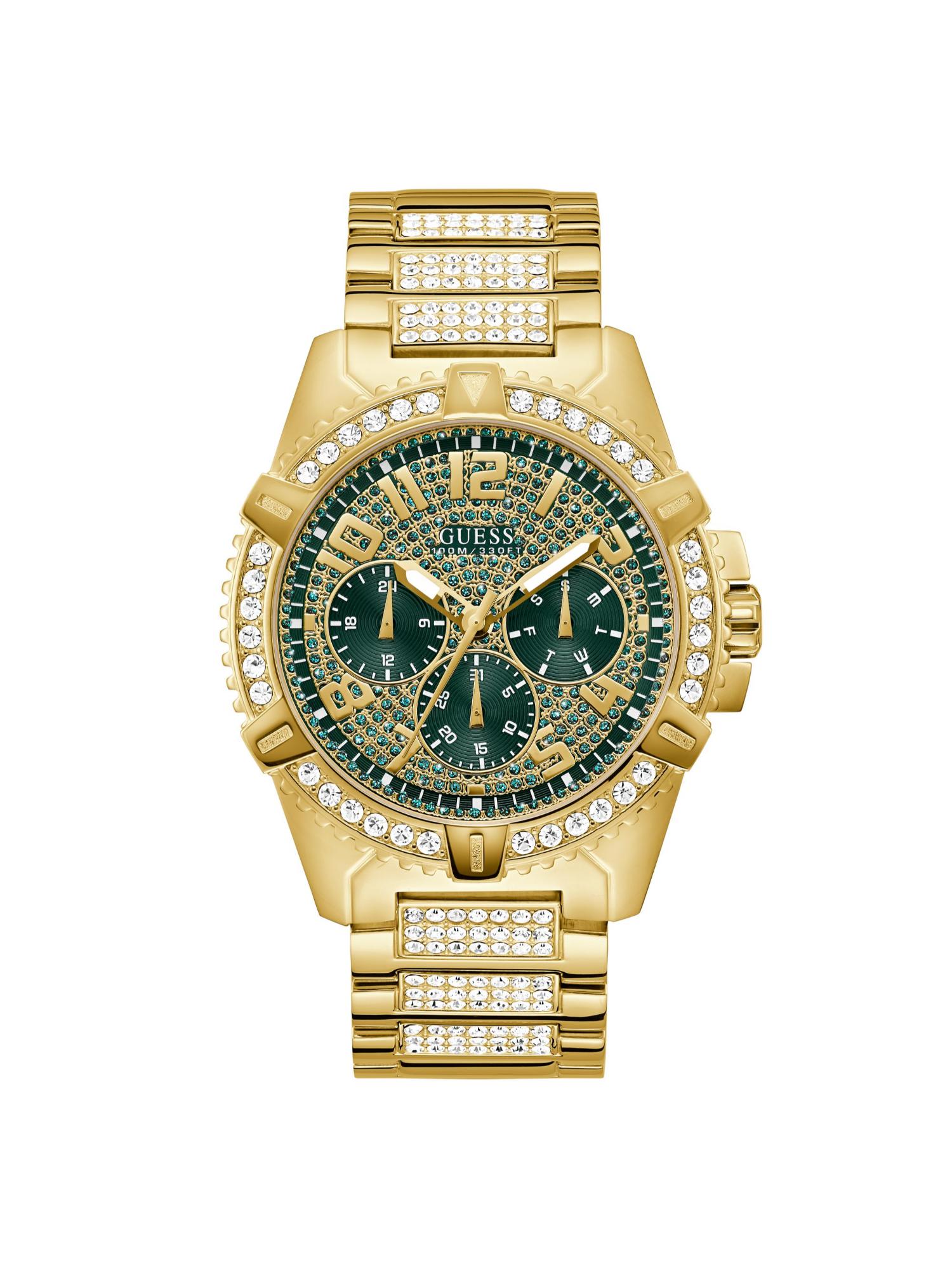 Men Round Green Dial Stainless Steel Analog Watch - GW0920G1 (M)
