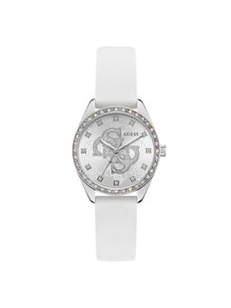 Guess - Women Round Silver Dial Stainless Steel Analog Watch - GW1042L1 (M)
