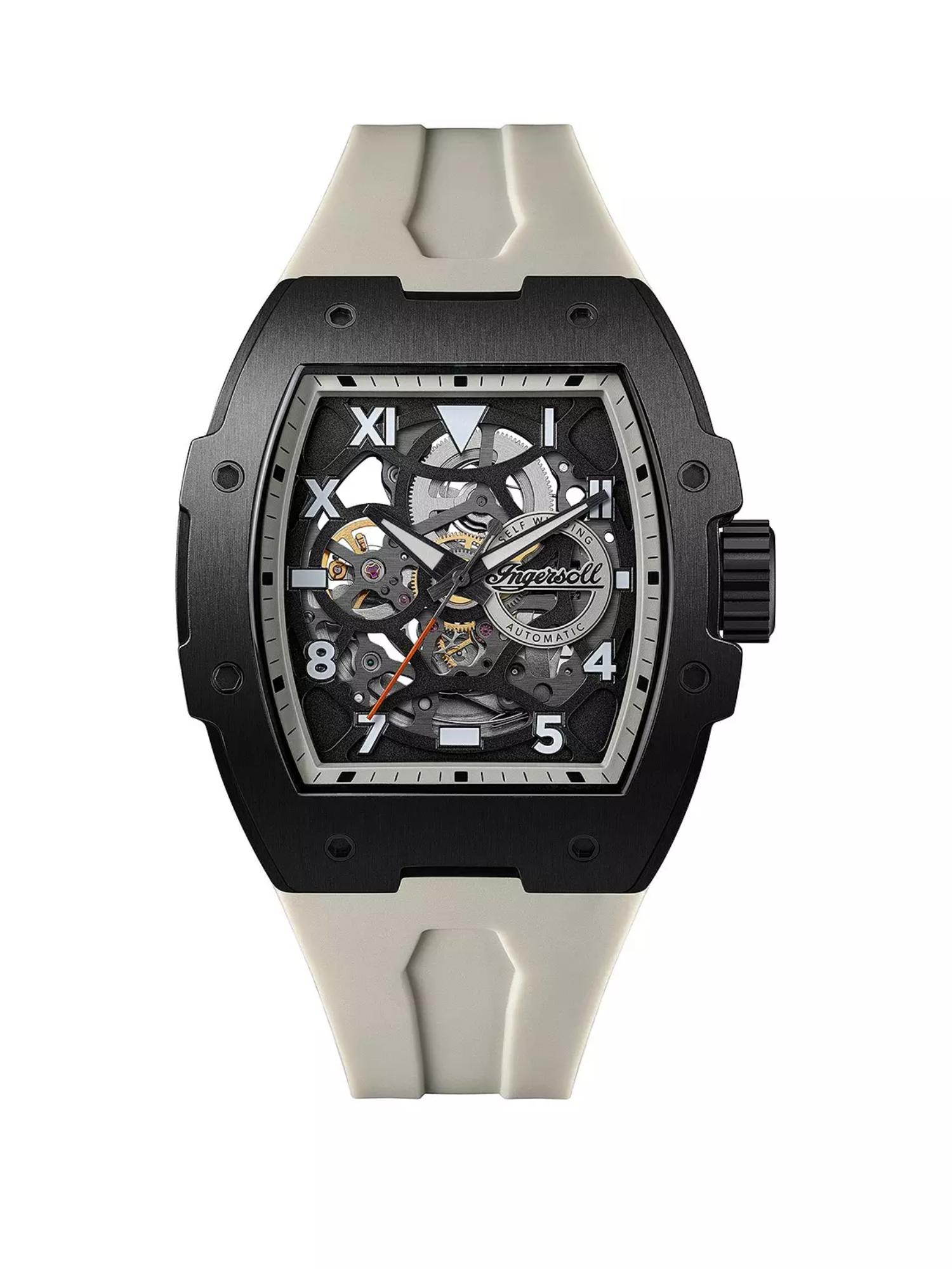 Men The Play Automatic Black Dial Analog Watch - I15305 (M)
