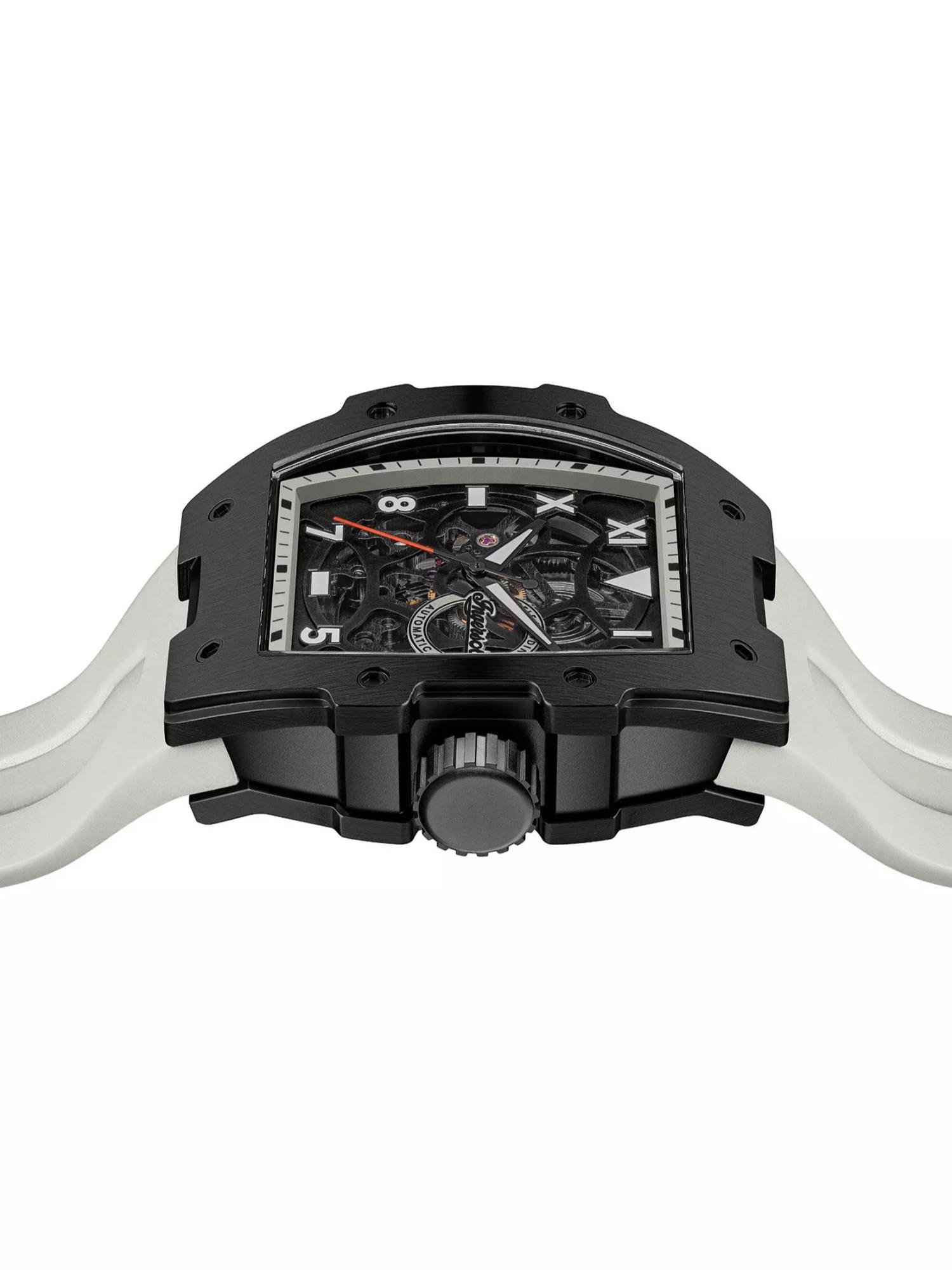Men The Play Automatic Black Dial Analog Watch - I15305 (M)