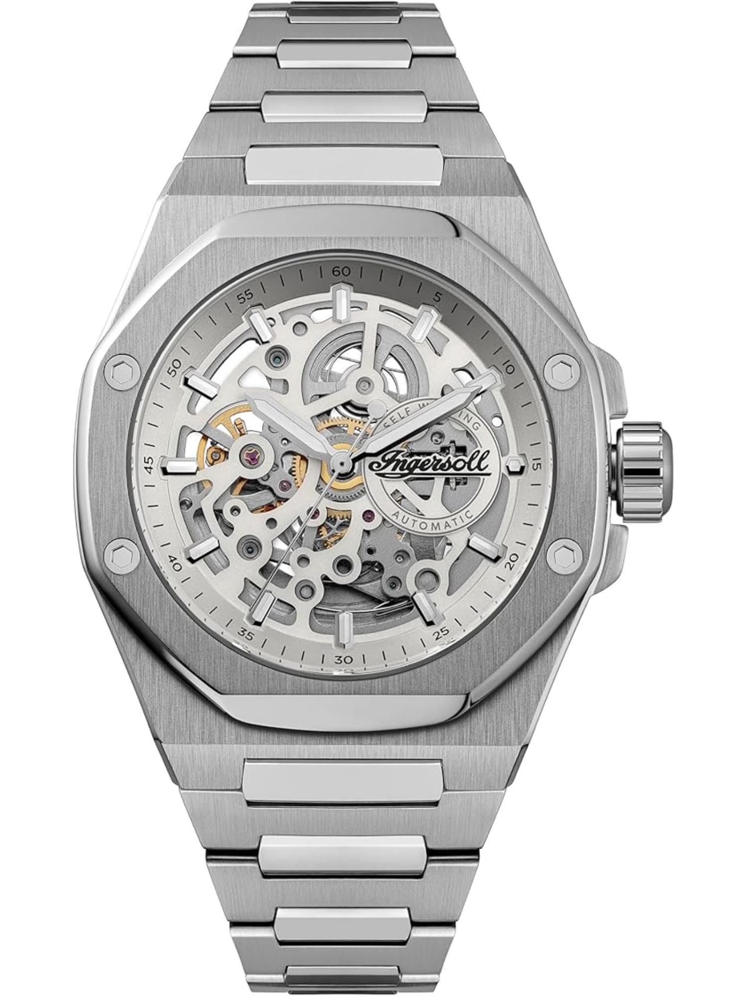 Men The Faller Automatic Grey Dial Analog Watch - I17601 (M)