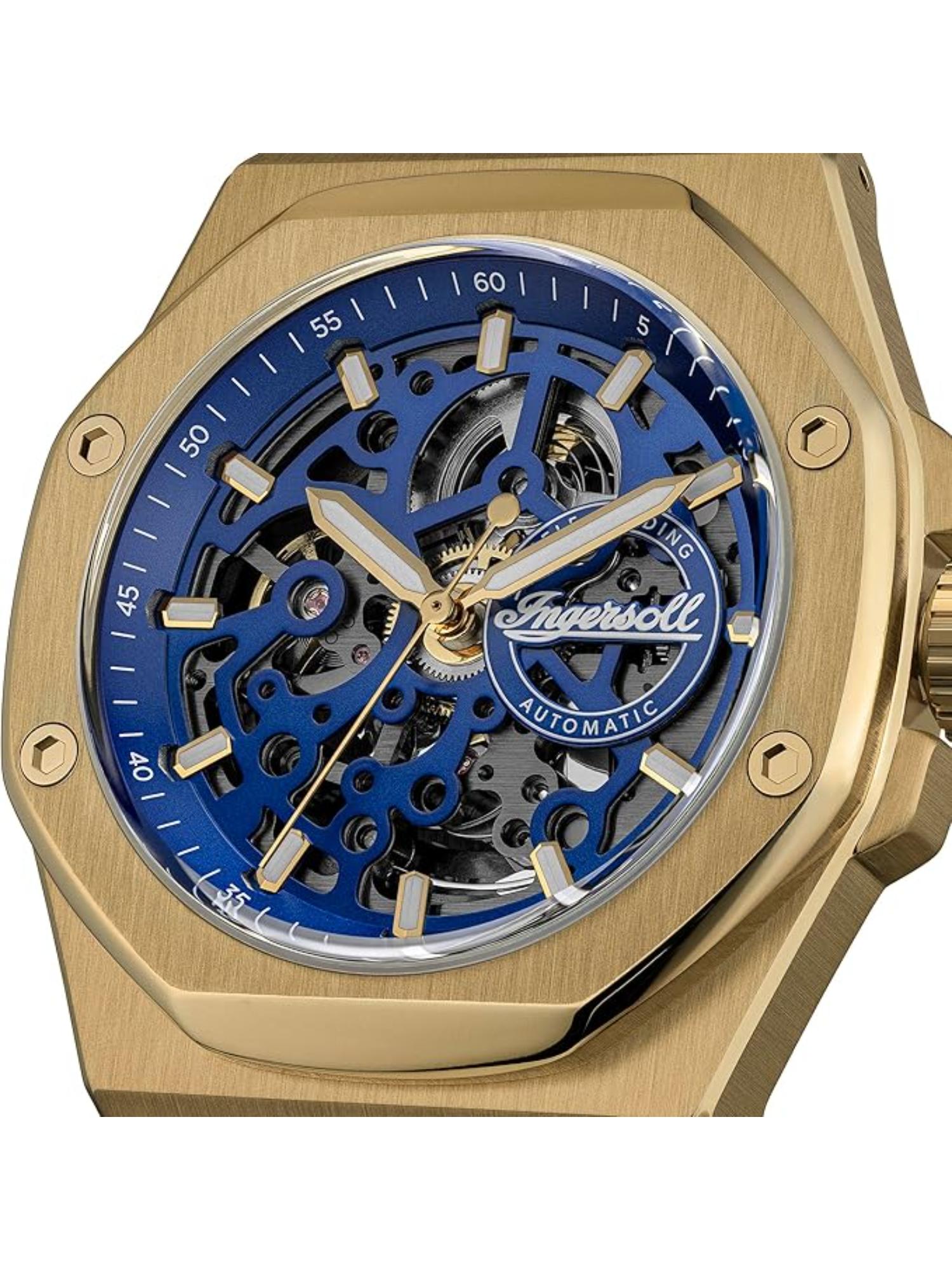 Men The Faller Automatic Blue Dial Analog Watch - I17602 (M)