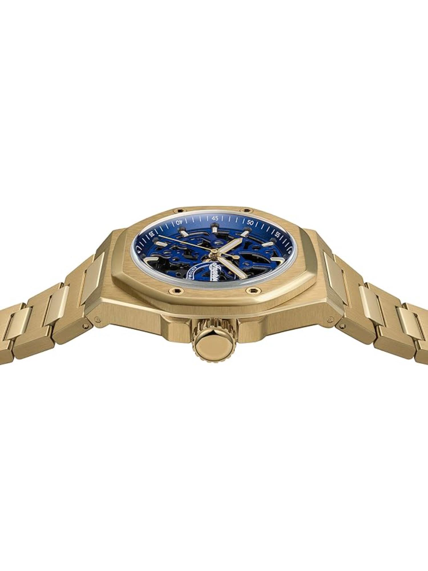Men The Faller Automatic Blue Dial Analog Watch - I17602 (M)