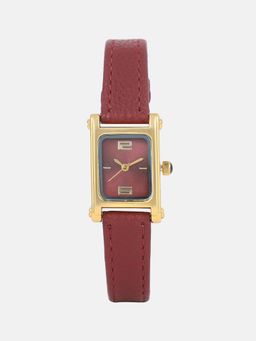 Haute Sauce - Women The Emerald Minimal Red Dial Analog Watch - HSWC1457 (M)