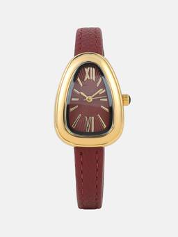 Haute Sauce - Women The Sunray Oval Red Dial Analog Watch - HSWC1463 (M)