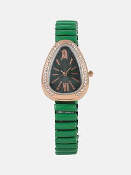 Haute Sauce - Women The Bold Oval Black Dial Analog Watch - HSWC1467 (M)