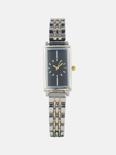 Women The Minimal Steel Black Dial Analog Watch - HSWC1470 (M)