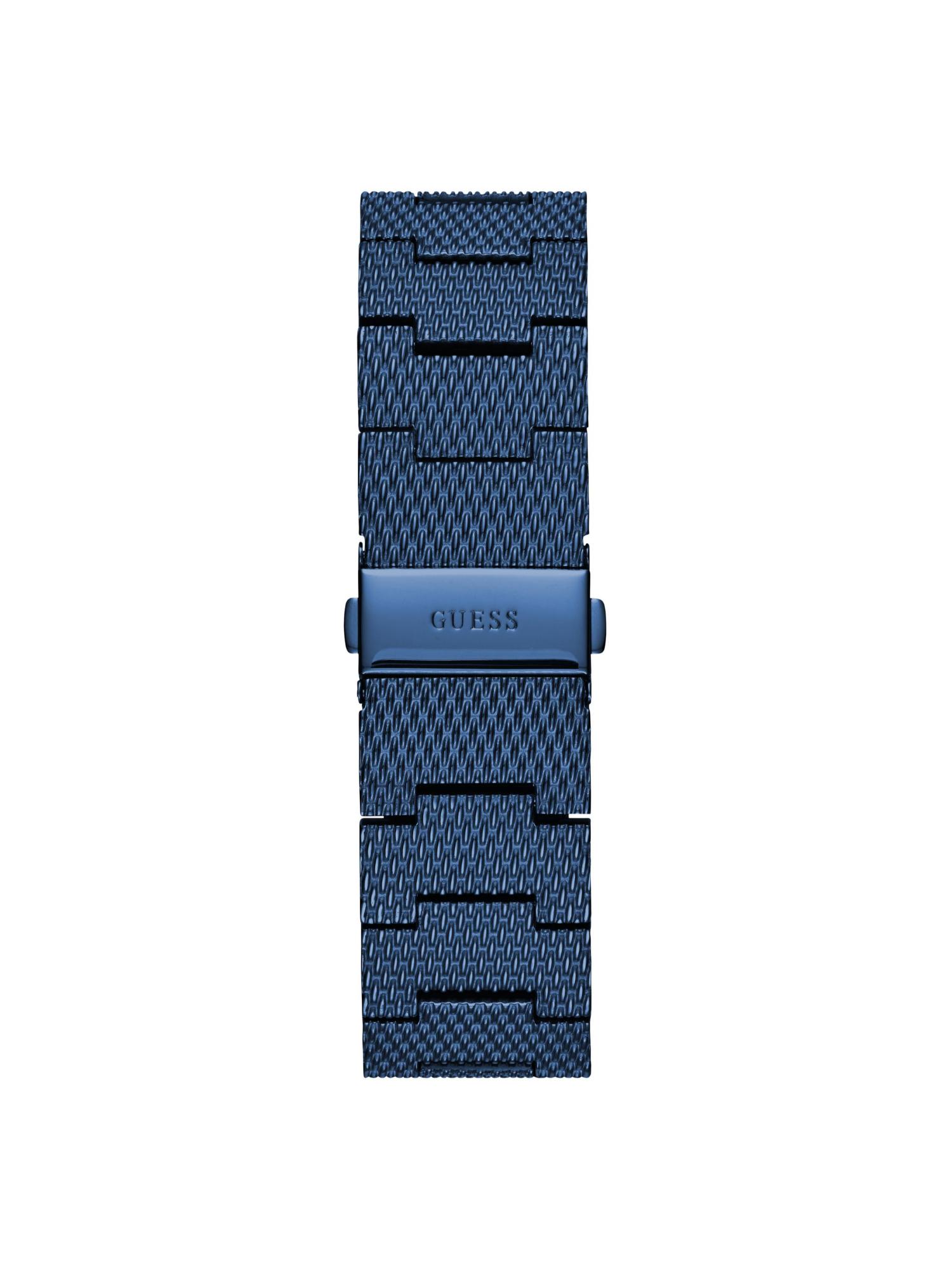 Men Rectangular Blue Dial Stainless Steel Analog Watch - U1074G2 (M)