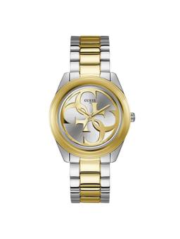Guess - Women Round Silver Dial Stainless Steel Analog Watch - U1082L5M (M)