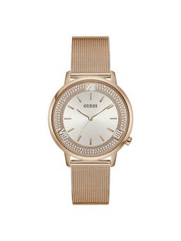Guess - Women Round White Dial Stainless Steel Analog Watch - U1321L3M (M)