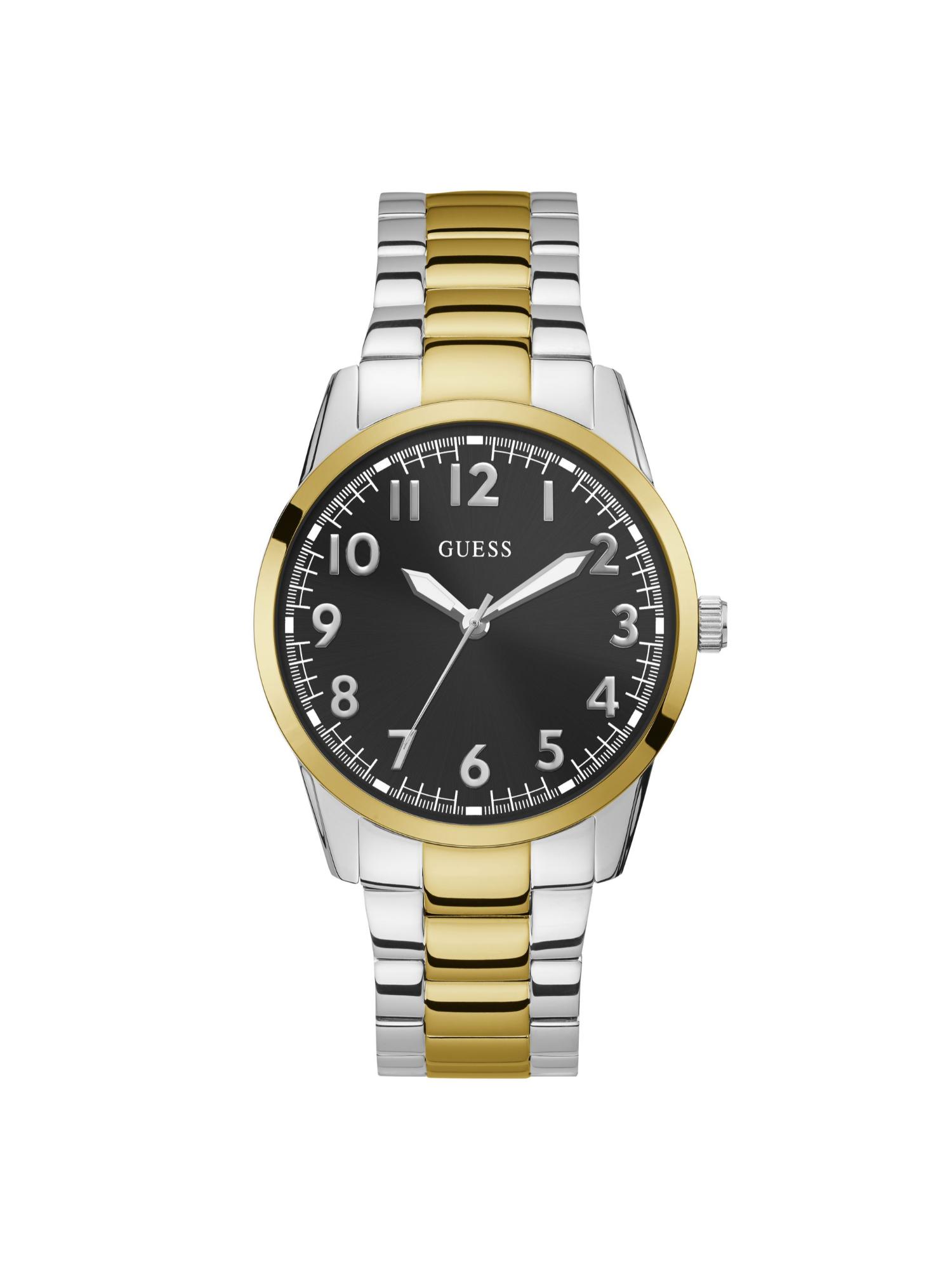 Men Round Black Dial Stainless Steel Analog Watch - U1323G2M (M)