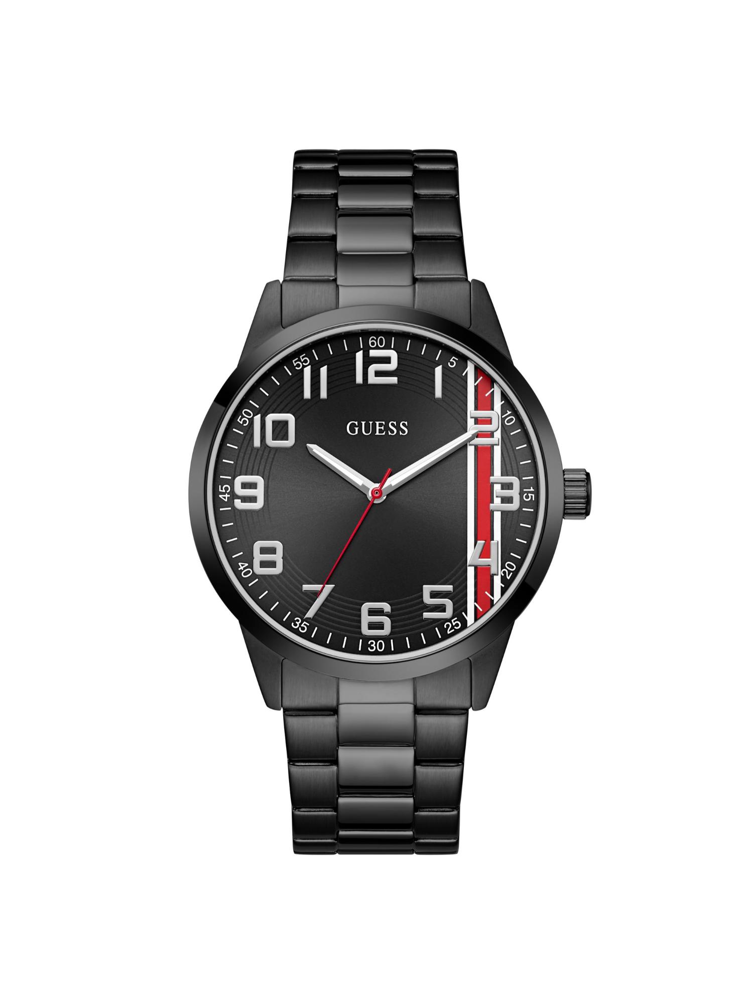 Men Round Black Dial Stainless Steel Analog Watch - U1468G3M (M)