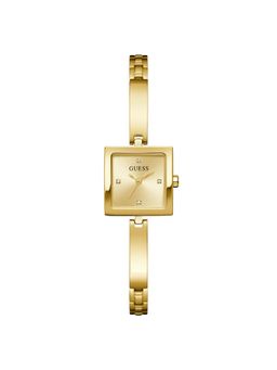 Guess - Women Square Gold Dial Stainless Steel Analog Watch - U1475L2M (M)