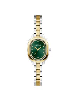 Guess - Women Oval Green Dial Stainless Steel Analog Watch - U1476L3M (M)