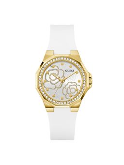 Guess - Women Round White Dial Stainless Steel Analog Watch - U1482L2M (M)