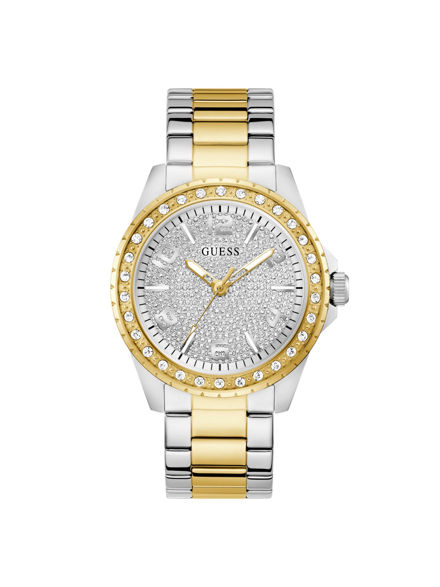 Men Round Silver Dial Stainless Steel Analog Watch - U1489G4M (M)