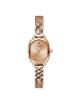 Guess - Women Oval Rose Gold Dial Stainless Steel Analog Watch - U1492L4M (M)