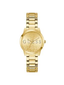 Guess - Women Round Gold Dial Stainless Steel Analog Watch - U1497L2M (M)